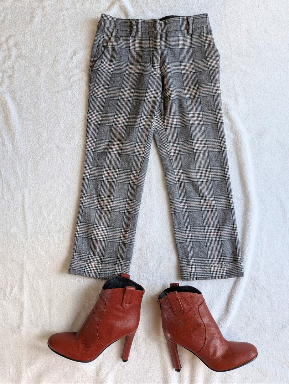 Golden Goose Plaid Wool Capris Pants